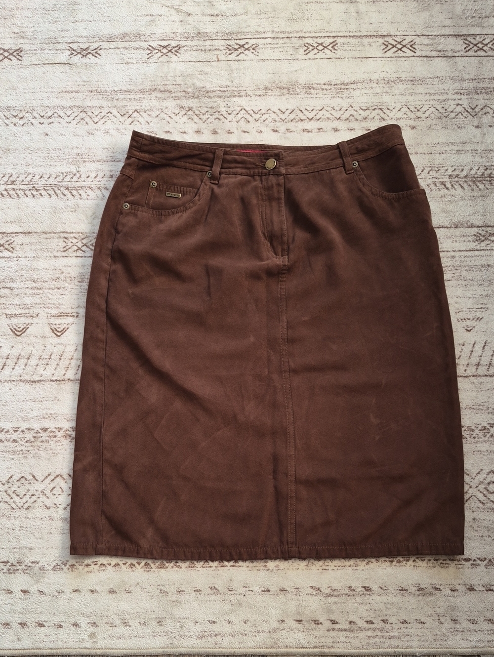 Point Zero Brown Pencil Skirt
